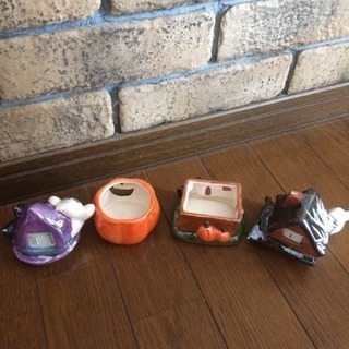 ハロウィン かぼちゃ陶器小物入れの画像