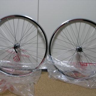 (新品)クロスバイク用 軽量手組ホイール 前後セット エンド幅135mm Deoreハブ TNIリムの画像