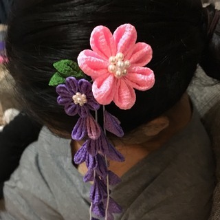 【三田市】Mama’s　Cafe　七五三つまみ細工教室　ハンドメイド好きママさんにおすすめ！子連れOK！お茶付き！ の画像