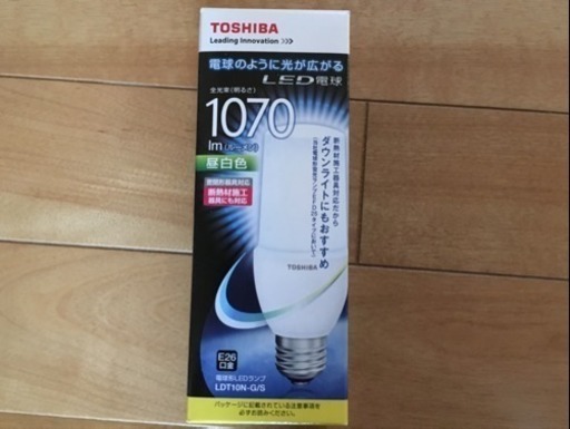 Ｔ形 LED電球 TOSHIBA製 昼白色❗️