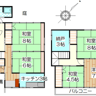 リフォーム済 諏訪湖眺望の一軒家　下諏訪駅・温泉街は徒歩圏内！　車庫1台　菜園付　家具付き　DIY相談 - 不動産