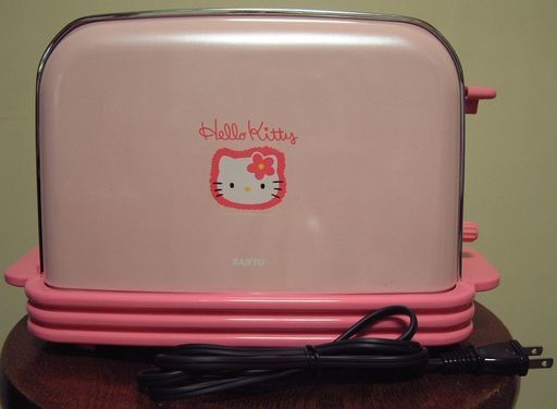 《交渉成立》SANYO サンヨー Hello Kitty ハローキティ 自動トースター SK-KT11(P)S 中古