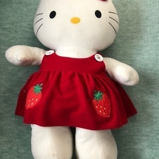 【無料】特大❗️キティちゃんぬいぐるみ❤️