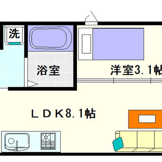 🌟ジモティー限定格安プラン🌟【ラシーヌ日本橋】5号タイプ！1ＬＤ...