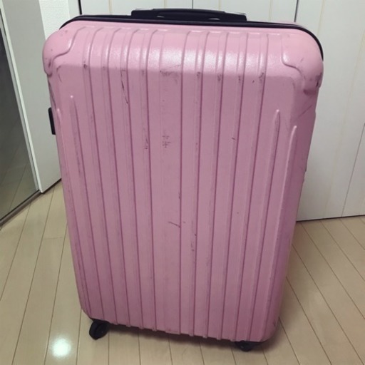 【値下げ】スーツケース キャリー ピンク 80L