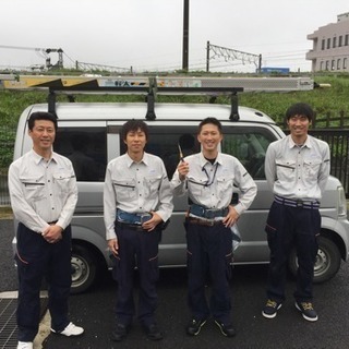 セキュリティ工事の配線接続　新築現場のプレハブ仮設電気工事　その他