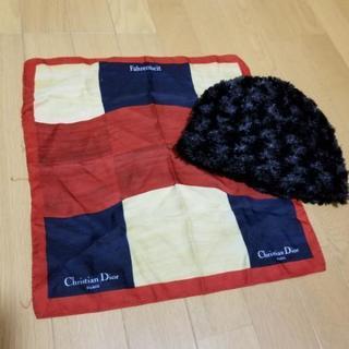 クリスチャンディオール　スカーフ‼️ノーブランド帽子
