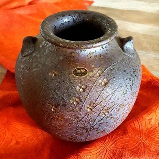 信楽焼 花瓶/壺/骨董品の画像