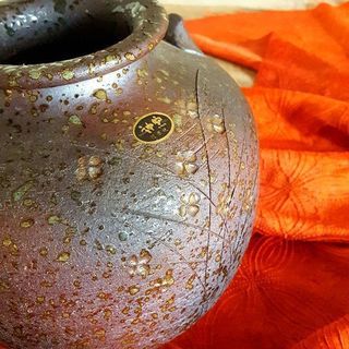 信楽焼 花瓶/壺/骨董品の画像