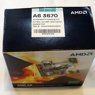 値下★パソコン用CPU AMD A6-3670K BOX AD3...