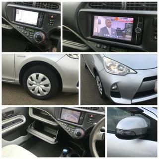 アクア 25年式 車検32.8 ナビ ワンセグTV付き 街乗りリッター25キロ計測！格安出品！の画像