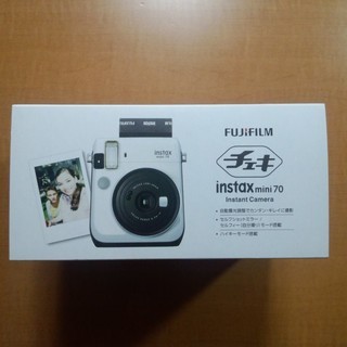 ※値下げ　☆　富士フィルム　チェキ　instax mini70N　ホワイト　新品・未使用　☆の画像