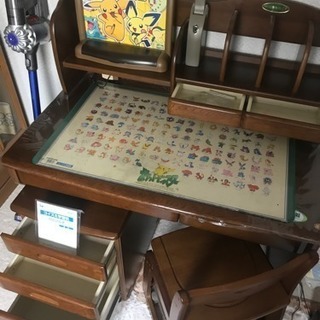 コイズミ学習机 WoodyEco ポケモン仕様 (れれおん) 栄町のキッズ用品