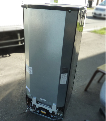 冷蔵庫 2ドア 146L 2018年製 三菱 MR-P15C-B  ブラック ノンフロン冷凍冷蔵庫 黒 140Lクラス☆ PayPay(ペイペイ)決済可能 ☆ 札幌市 白石区 東札幌