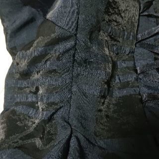 パーティー ドレス 黒×チェックの画像