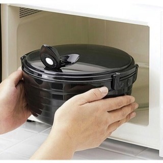 【新品】カクセー 紀州備長炭入り レンジdeおひつの画像