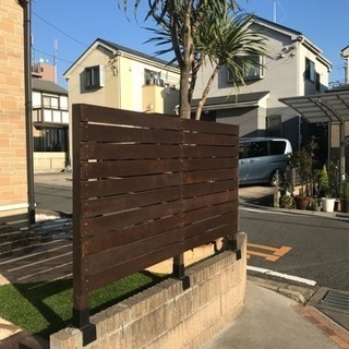 ウッドフェンスをお安く作ります！