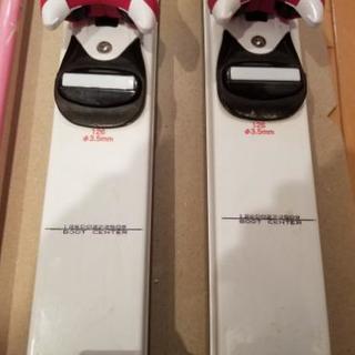 スキー学習に最適！ 女子用スキー126cm 靴、ストック、ゴーグル、スキーケース全部揃ってますの画像