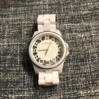 MARC BY MARCJACOBS 腕時計 ホワイト/スケルト...