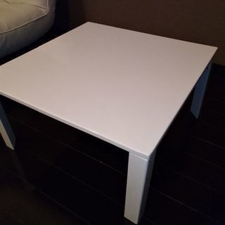 ローテーブル　折りたたみ式　ホワイトの画像