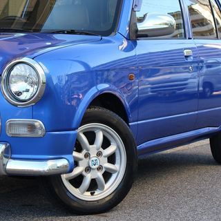 【車検２年付】  ダイハツ ミラジーノ ジーノ ミニライトアルミ/ウッドコンビハンドル☆自社ローン・オートローン全国対応の画像