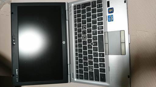 ジャンク　HP 2560p　キーボード不良＆バッテリーなし。その他は動作します