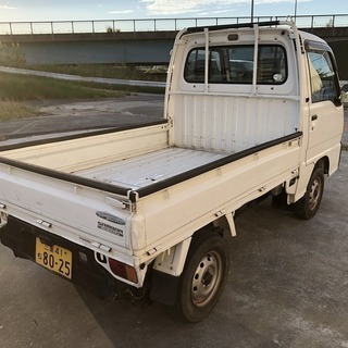 平成10年　スバル　サンバー　軽トラ　エアコン、車検付き　4WDの画像