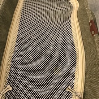 多少お値下げ対応いたします。ペット用に見えない！お洒落なデニム生地のキャリーバックの画像