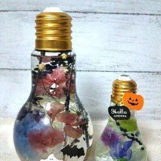ハロウィン🎃ハーバリウム＆フラワーアレンジメント🌸の画像
