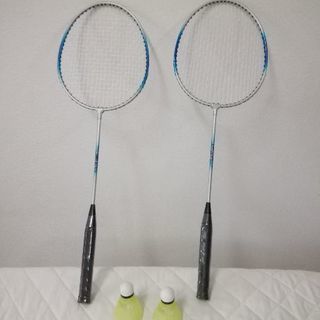 バドミントンラケット　2本　　HIG HTEMPER STEEL...