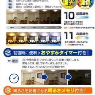 シーリングライト＊リモコン付き＊電気＊12畳用＊アイリスオオヤマ＊タイマー付き＊薄型の画像