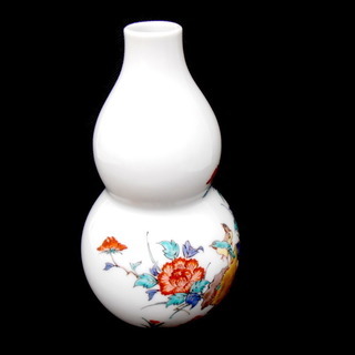 十四代酒井田柿右衛門 錦牡丹鳥文 一輪生 をご