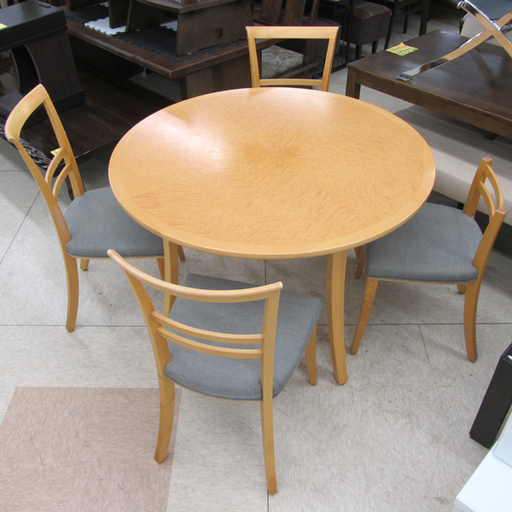 PayPay決済OK 旭川家具 インテリアセンター CONDE HOUSE/カンディハウス 円卓 ダイニングセット