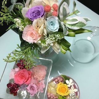 １日、アクアジェルフラワー講師コースの画像