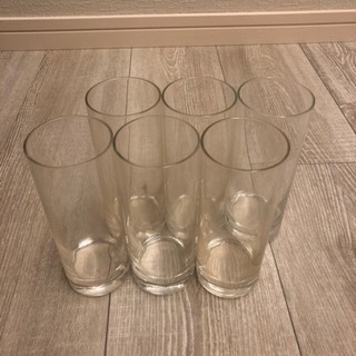 【値下げしました】タンブラーグラス 6点セット 6cm×15cm