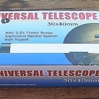 ケンコー望遠鏡UNIVERSAL TELESCOPEユニバーサルテレスコープ倍率30倍☆月面観察バードウォッチングに◇説明書付・新品・未使用◎の画像