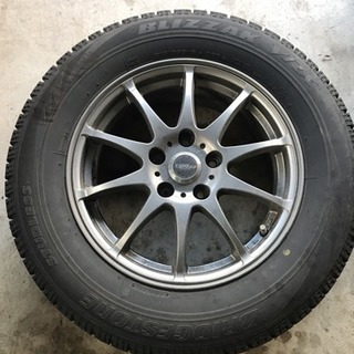 ブリヂストン VRX 215/65/R16 スタッドレスタイヤ+アルミホイール+ナット付き