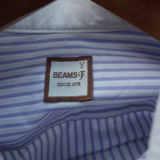 《値下げ》BEAMS　ビームスF　ドレスシャツ　ビジネスシャツ　ワイシャツ　クレリックシャツ　38の画像