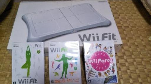 Wii ソフト３本　Wii Fitバランスボード