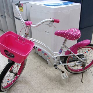 子供用自転車 18インチ 女の子Jr ピンク＆ホワイト 西宮の沢