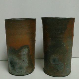 備前焼 ビアマグ(ビールジョッキ)【未使用品】酒器 出井尚文