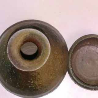 徳利ぐい飲み(お銚子お猪口)備前焼【未使用品】酒器 出井尚文の画像