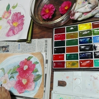 絵画教室３歳〜大人まで生徒さん募集しています＊の画像
