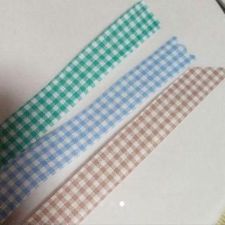 東京リボン ギンガムチェックリボン 3色セットの画像
