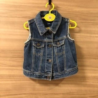 🌸ベビーGAPデニムベスト(着画有り)