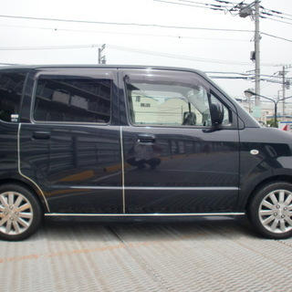 車検2年付き可能です AZワゴン RR-DI 直噴 ターボ エンジン 黒 ブラック フルセグ ナビ タイミングチェーン 後期 車検取得可能 柿本 マフラーMH21 ワゴンR 個人出品　値下げの画像