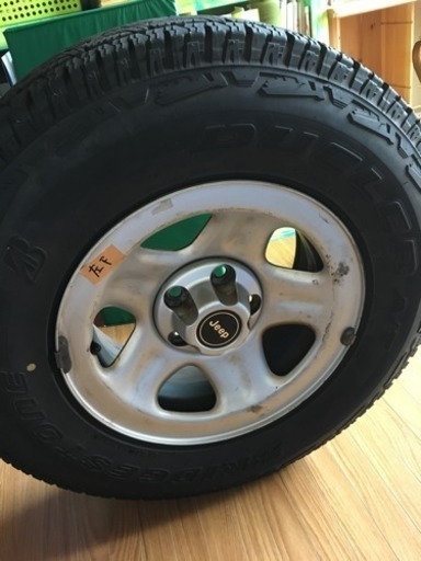 ジープjeep 純正ホイール付き タイヤ ブリジストン