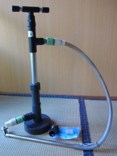 呼び水式ポンプ（アルミ）「忍法！忍にん・エコセット」雨水屋ノーマ　災害時の水汲み