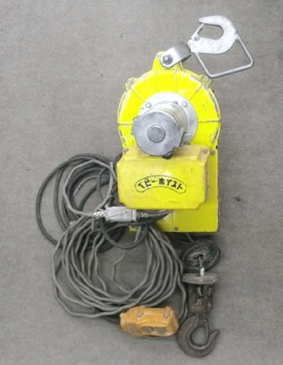 札幌 ベビーホイスト BH-430 トーヨーコーケン 定格荷重130Kg ワイヤー30ｍ