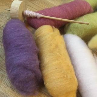 10/27ウールカフェ【三原色で作るウールのまだら染め】